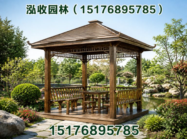 铁岭防腐木凉亭展示图